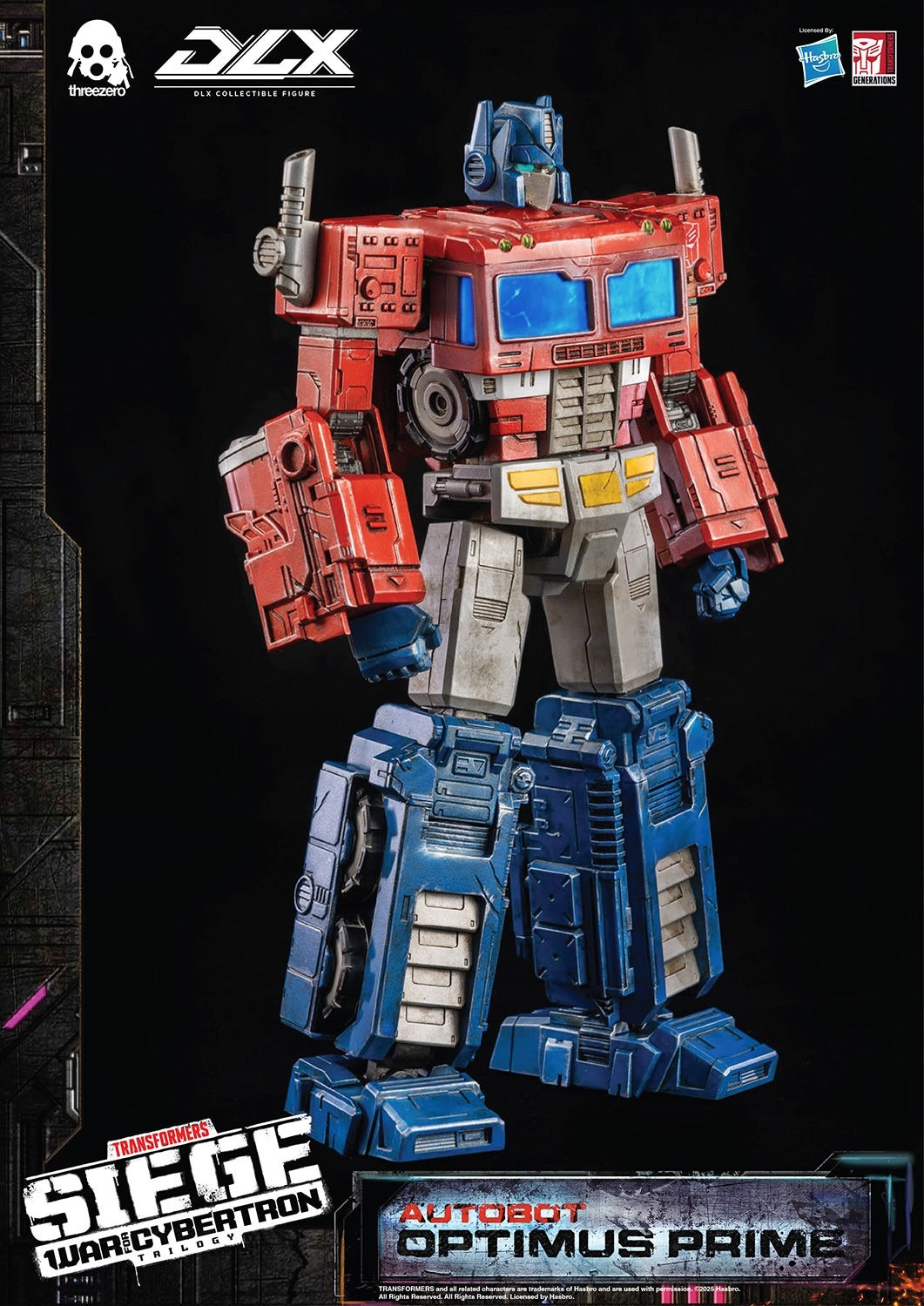 ThreeZero Transformers War for Cybertron Trilogy Optimus Prime DLX Scale Figure