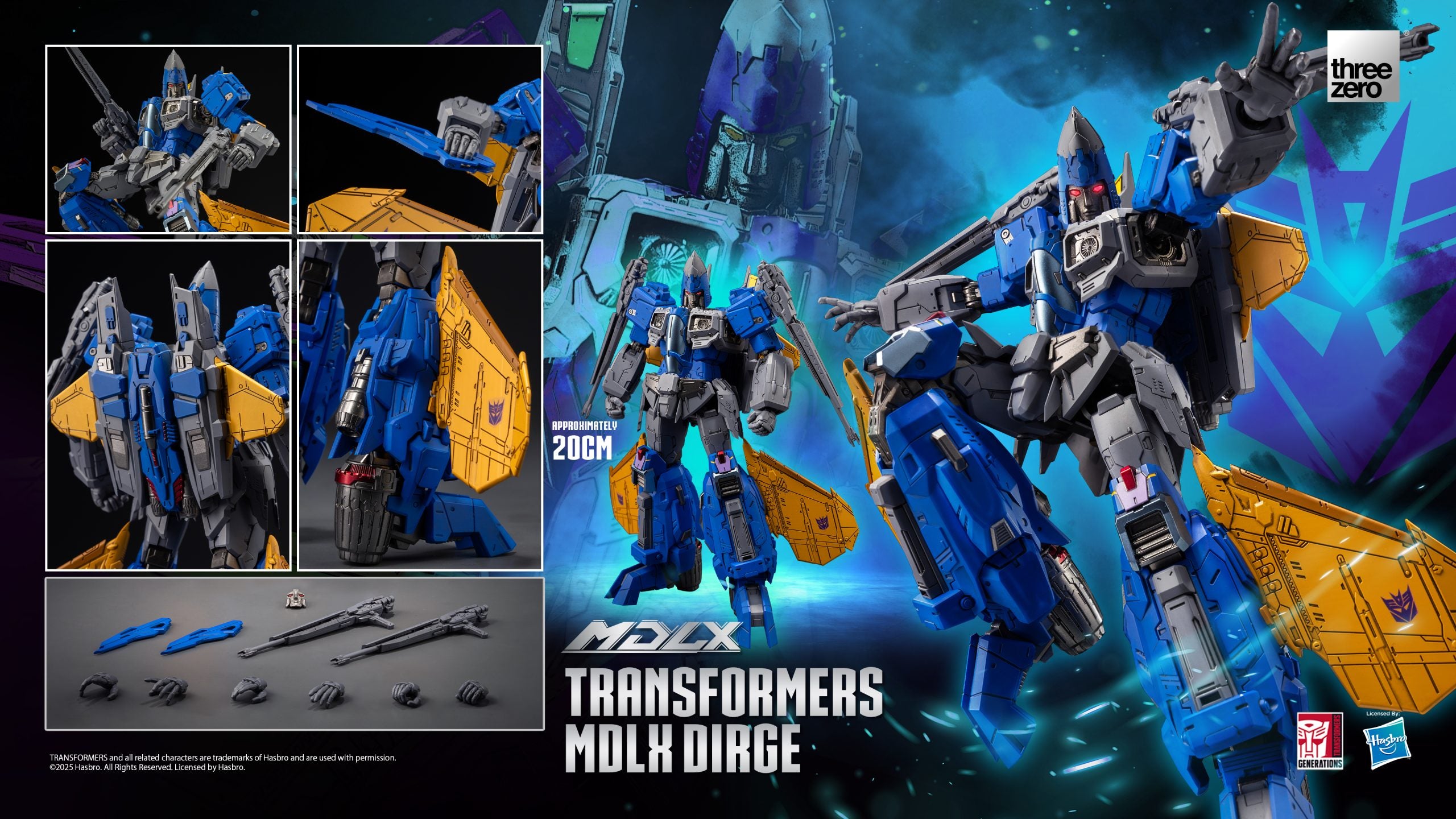 ThreeZero Transformers Dirge MDLX Action Figure