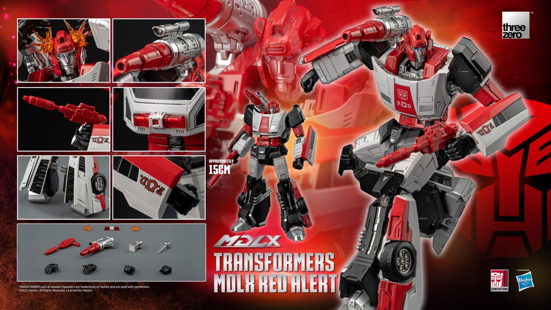 ThreeZero Transformers Red Alert MDLX Action Figure