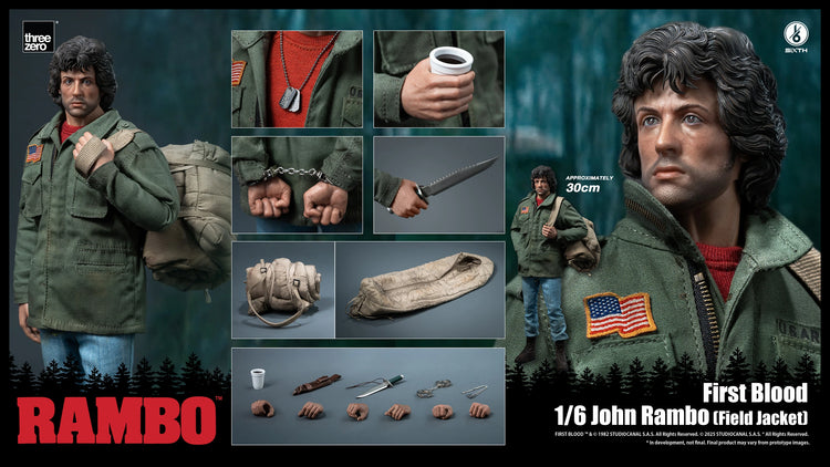ThreeZero 1/6 First Blood John Rambo (Field Jacket) Sixth Scale Figure ThreeZero 1/6 First Blood John Rambo (Field Jacket) Sixth Scale Figure