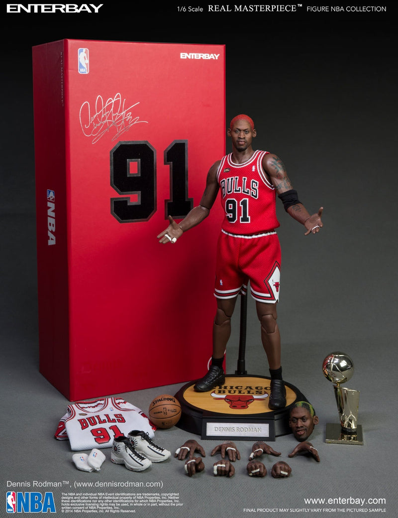 Custom 1:6 NBA Chicago Bulls Dennis Rodman Action Figure With 