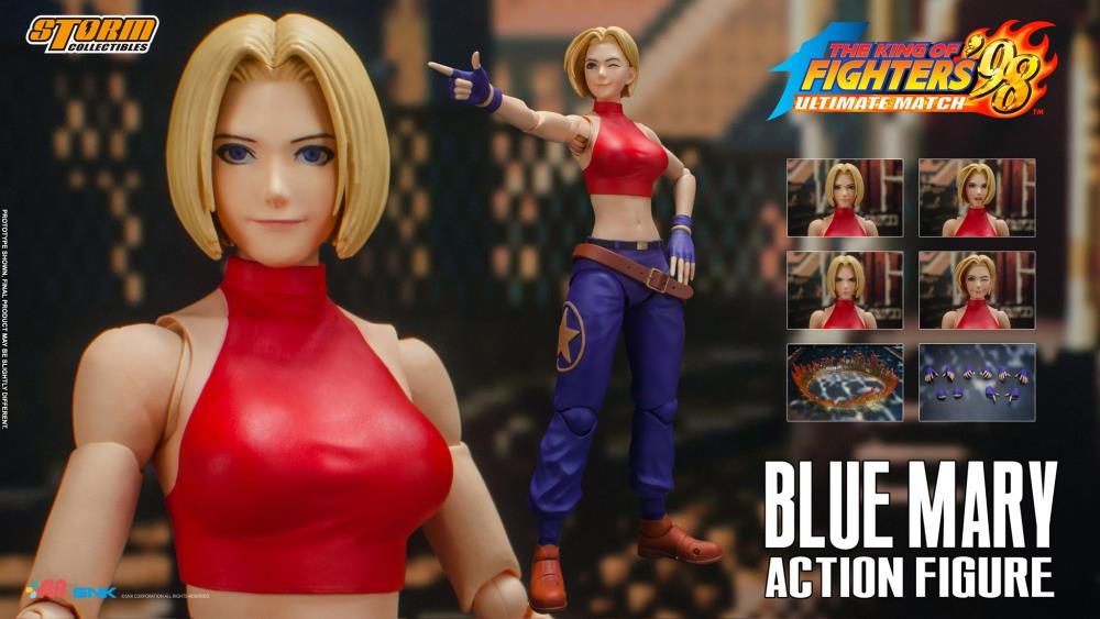 Storm Collectibles 1/12 The King of Fighters '98 Blue Mary Scale Action Figure