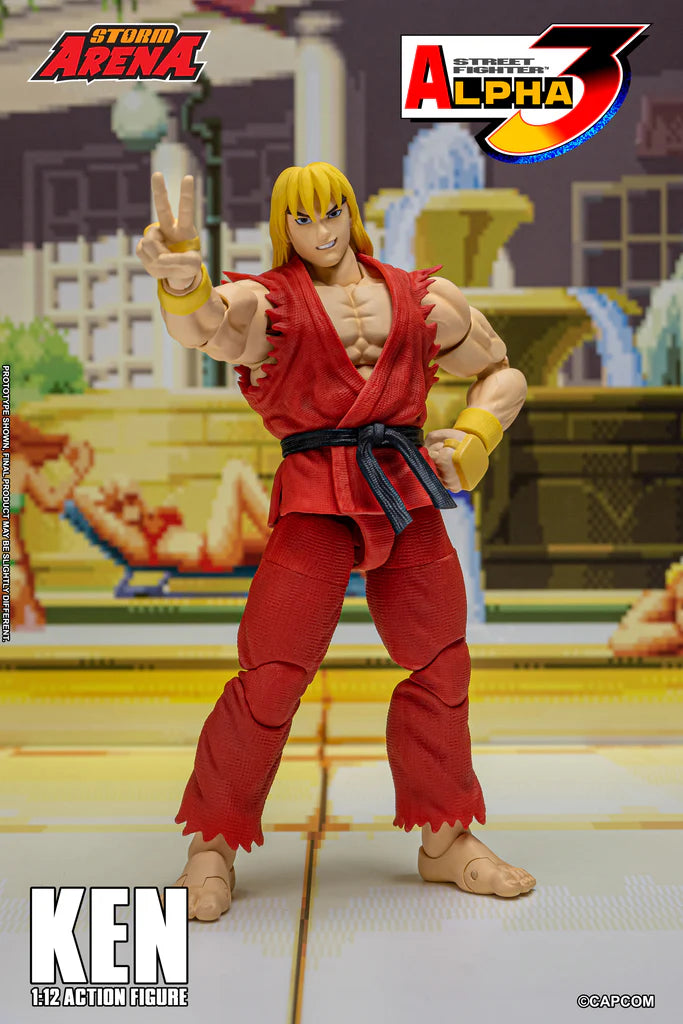 Ken Scale Storm Arena 1/12 Street Fighter Alpha 3 Ken Scale Action Figure