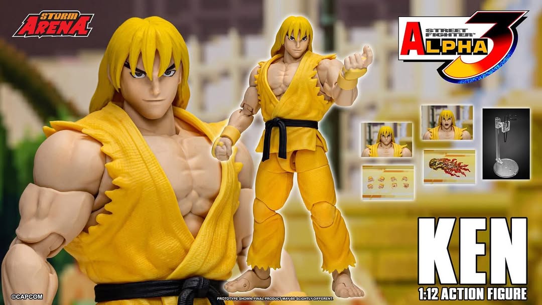 Storm Arena 1/12 Street Fighter Alpha 3 Ken (Yellow Image Anime Exclusive) Scale Action Figure