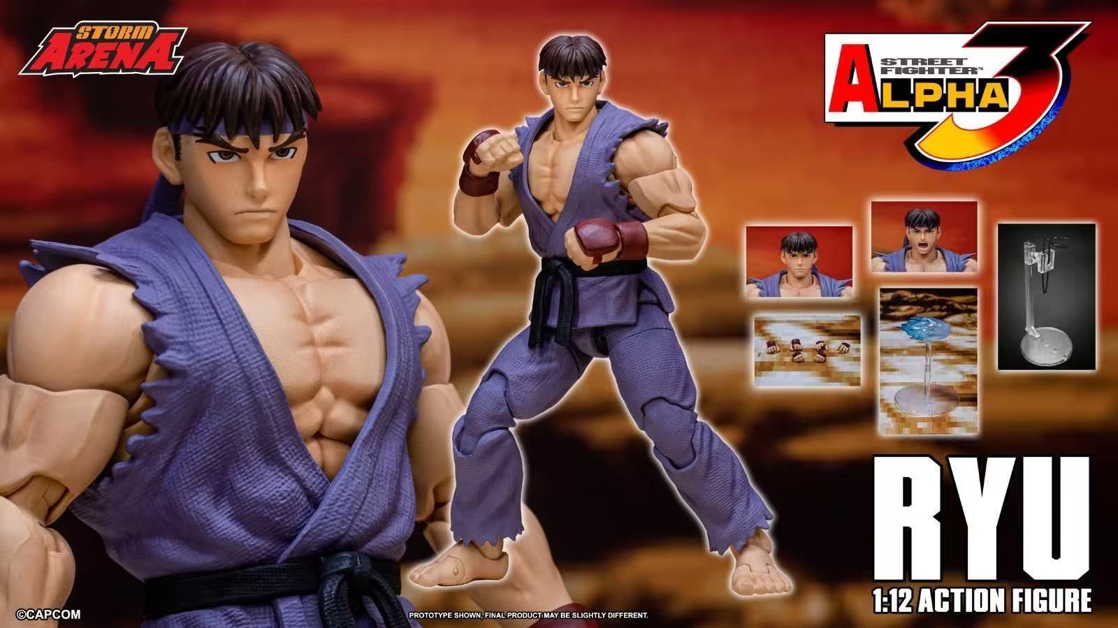 Storm Arena 1/12 Street Fighter Alpha 3 Ryu (Purple Image Anime Exclusive) Scale Action Figure