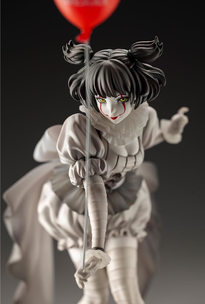 Kotobukiya Bishoujo Horror Pennywise IT (2017) Monochrome Ver. Figure Statue SV361