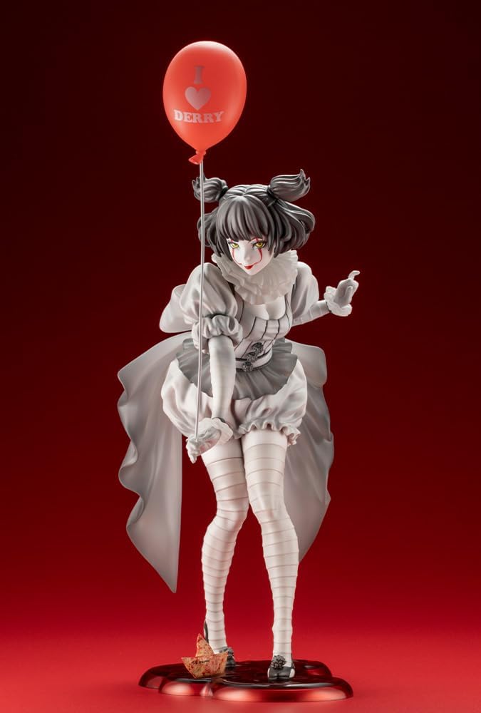 Kotobukiya Bishoujo Horror Pennywise IT (2017) Monochrome Ver. Figure Statue SV361