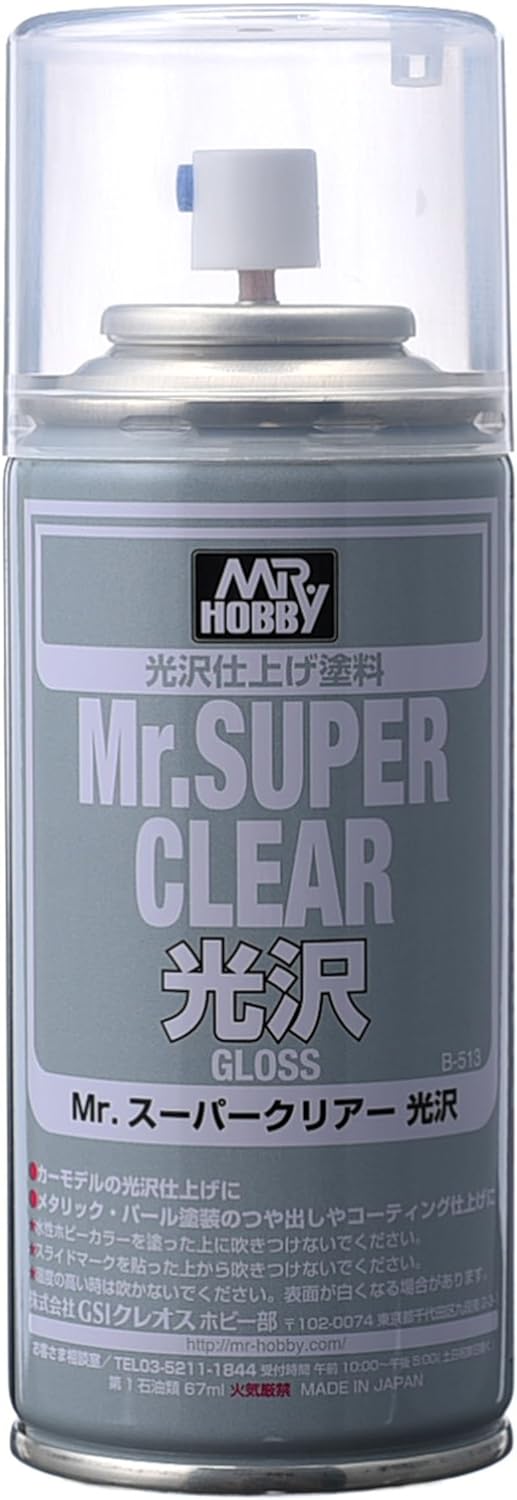 Mr. Hobby Mr. Super Clear Gloss Spray 170ml B-513 Model