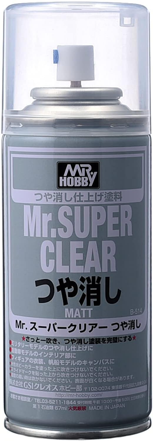 Mr. Hobby Mr. Super Clear Matte Matt Flat Spray 170ml B-514 B514 Model Paint