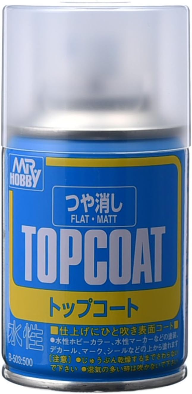 Mr. Hobby Mr. Top Coat Spray Flat 88ml B503 B-503 Model Kit