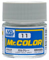Mr. Hobby Mr. Color C11 Semi Gloss Light Gull Gray 10ml Bottle