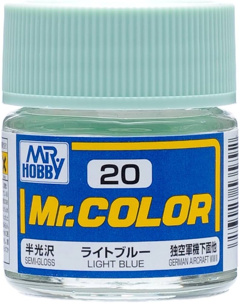 Mr. Hobby Mr. Color C20 Semi Gloss Light Blue 10ml Bottle