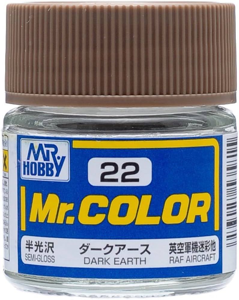 Mr. Hobby Mr. Color C22 Semi-Gloss Dark Earth 10ml Bottle