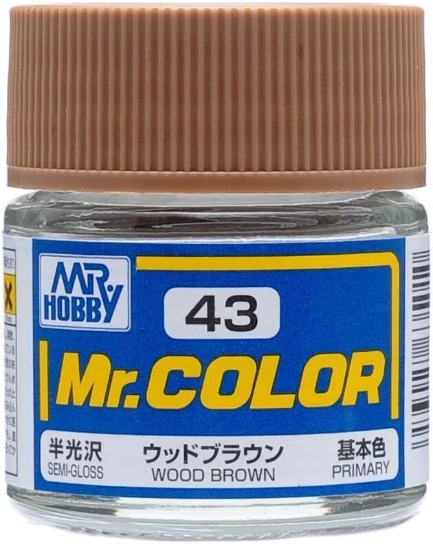 Mr. Hobby Mr. Color C43 Semi-Gloss Wood Brown 10ml Bottle