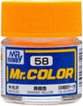 Mr. Hobby Mr. Color C58 Semi Gloss Orange Yellow 10ml Bottle