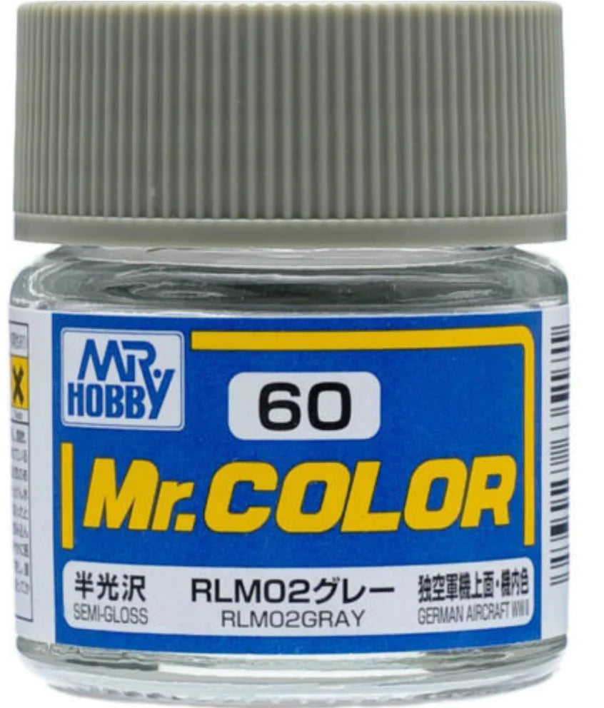 Mr. Hobby Mr. Color C60 Semi Gloss RLM02Gray 10ml Bottle