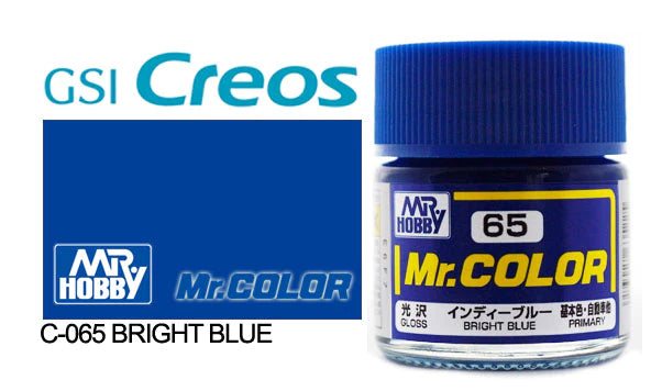Mr. Hobby Mr. Color C65 Gloss Bright Blue 10ml Bottle
