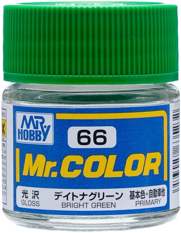 Mr. Hobby Mr. Color C66 Gloss Bright Green 10ml Bottle