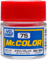 Mr. Hobby Mr. Color C75 Metallic Red 10ml Bottle