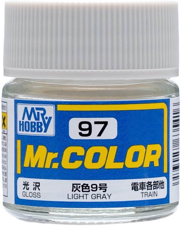 Mr. Hobby Mr. Color C97 Gloss Light Gray 10ml Bottle