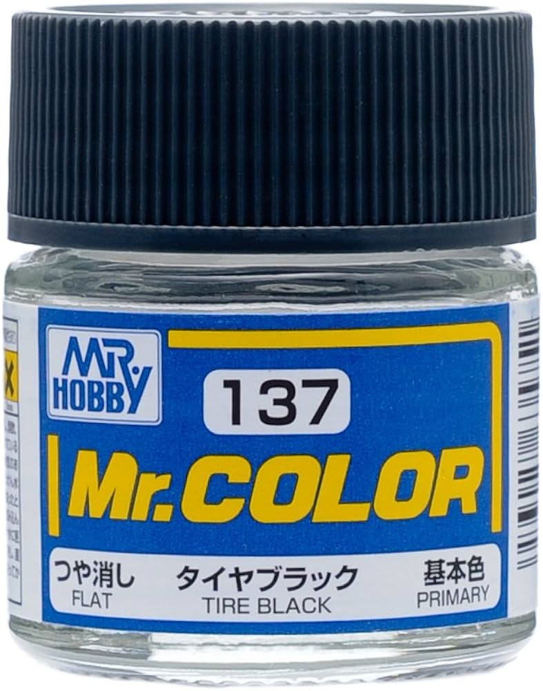 Mr. Hobby Mr. Color C137 Flat Tire Black 10ml Bottle