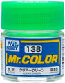 Mr. Hobby Mr. Color C138 Gloss Clear Green 10ml Bottle