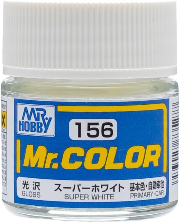 Mr. Hobby Mr. Color C156 Gloss Super White 10ml Bottle