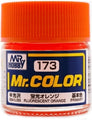 Mr. Hobby Mr. Color C173 Semi Gloss Fluorescent Orange 10ml Bottle