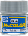 Mr. Hobby Mr. Color C324 Flat Light Gray 10ml Bottle