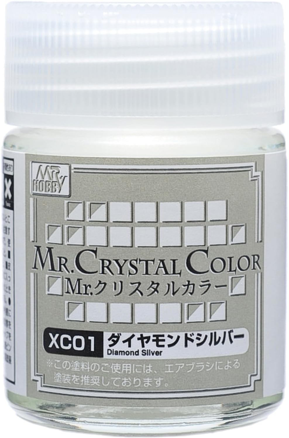 Mr. Hobby Mr. Crystal Color XC01 Diamond Silver 18ml Bottle