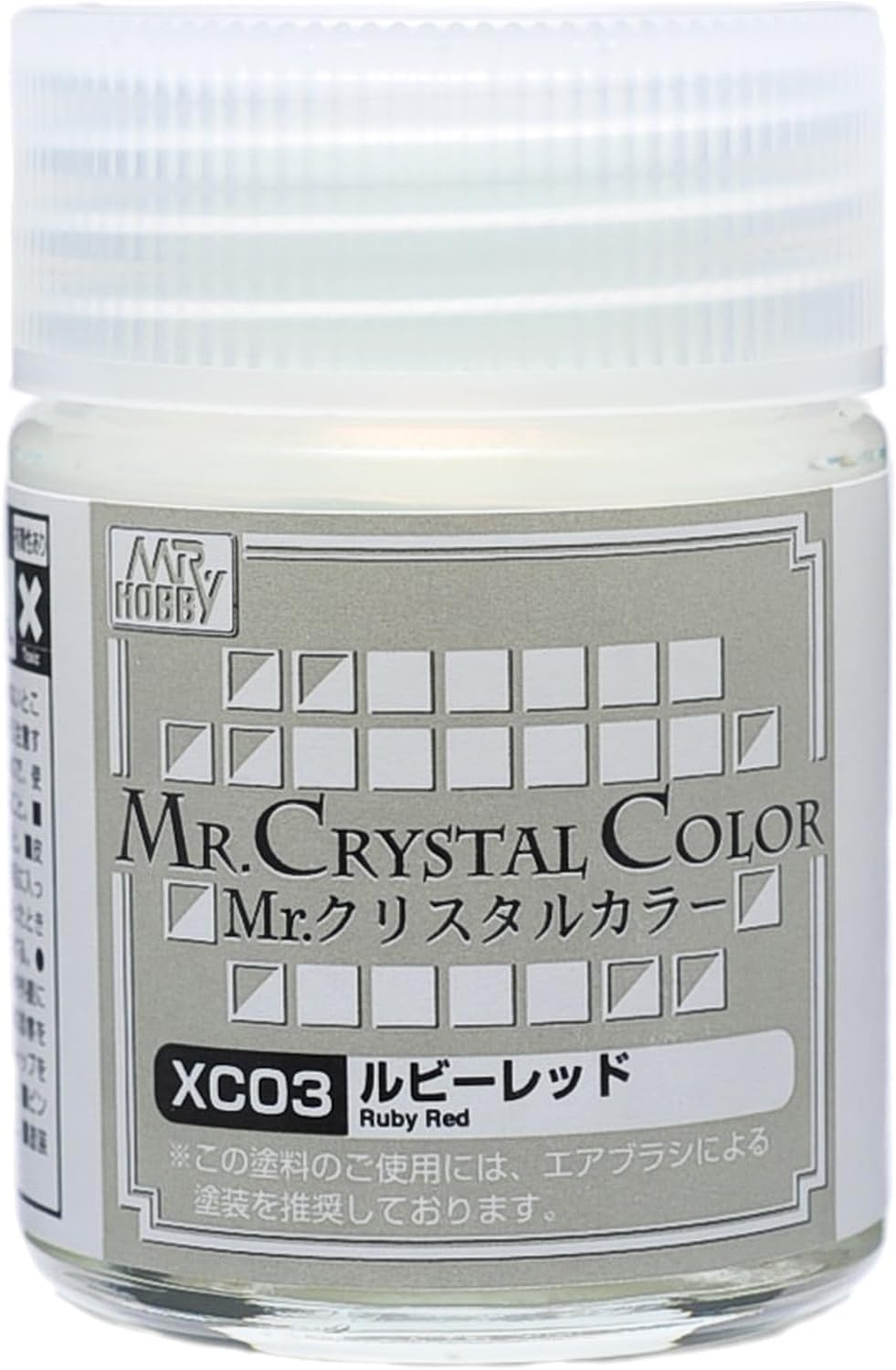 Mr. Hobby Mr. Crystal Color XC03 Ruby Red 18ml Bottle