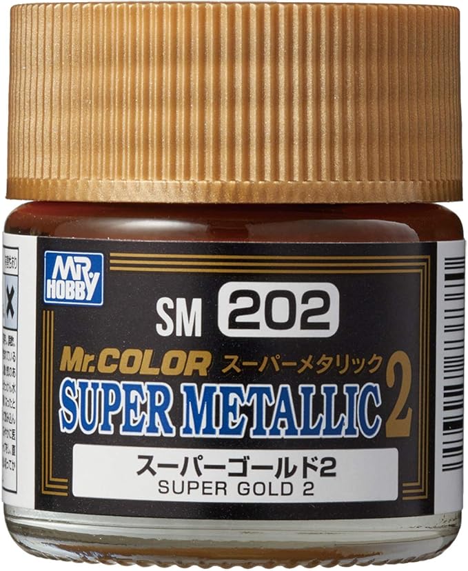 Mr. Hobby Mr. Color Super Metallic SM202 Super Gold 2 10ml Bottle