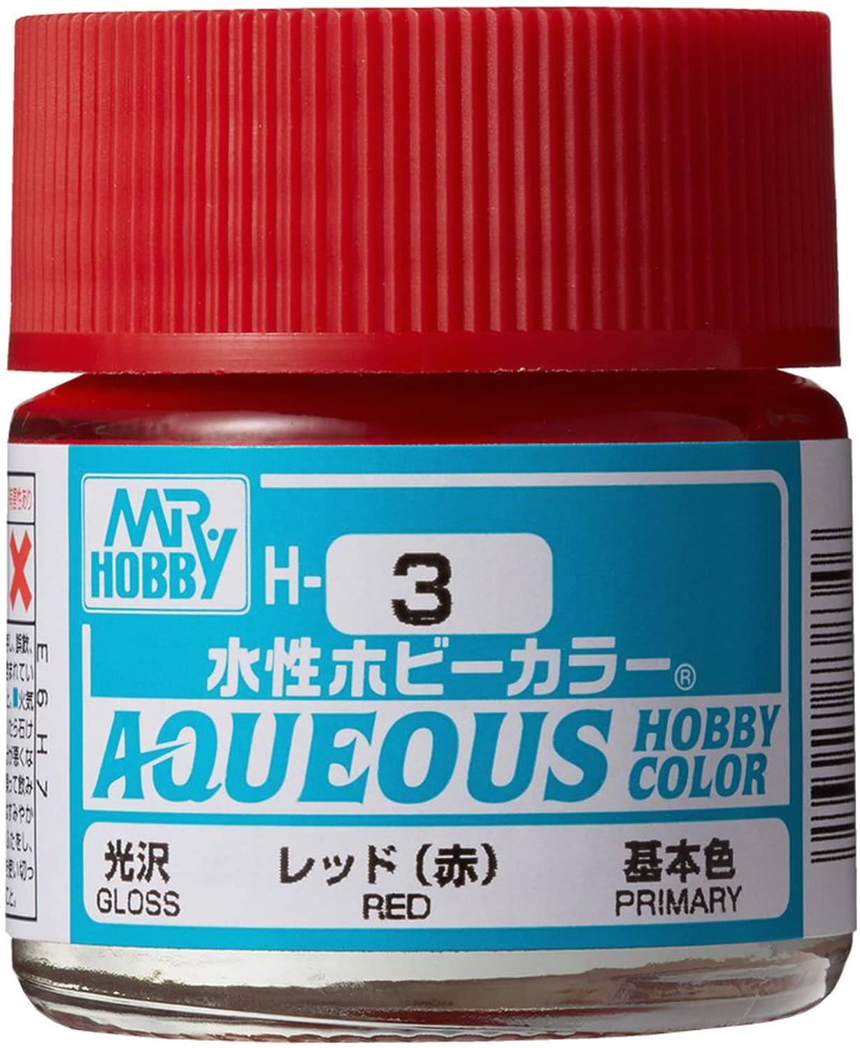Mr. Hobby Aqueous Hobby Color H3 Gloss Red 10ml Bottle