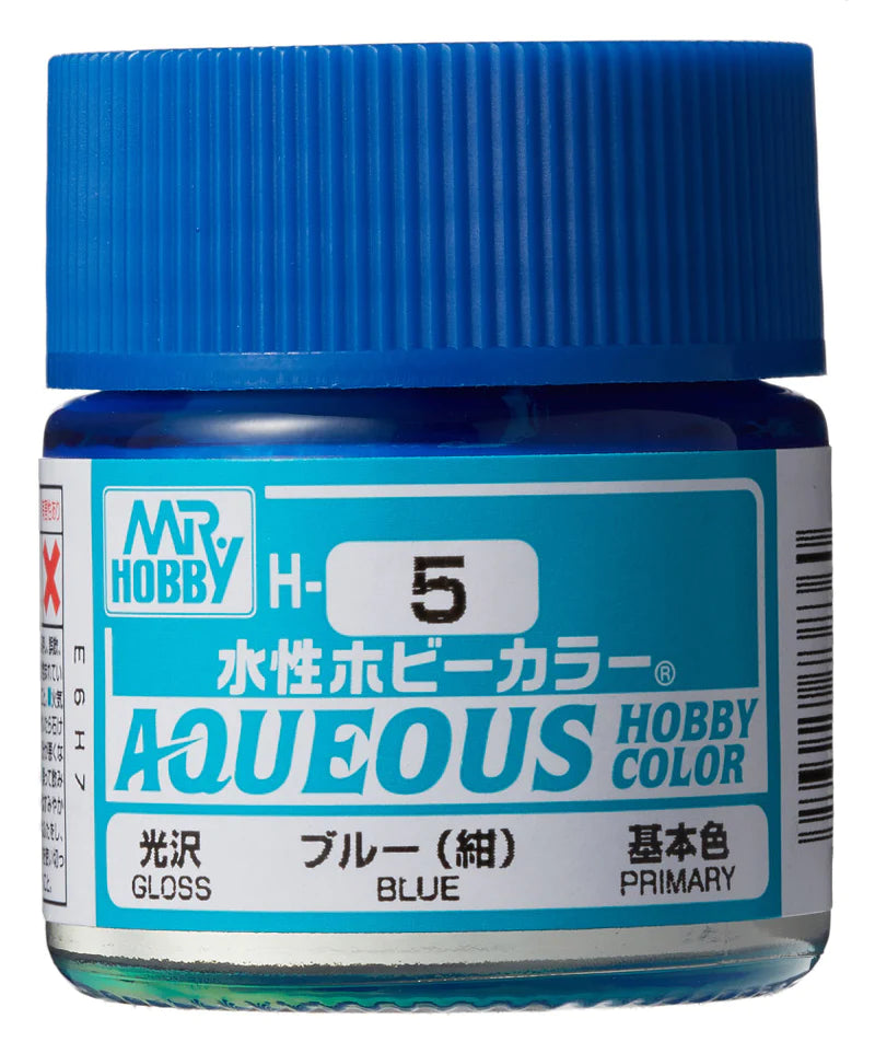 Mr. Hobby Aqueous Hobby Color H5 Gloss Blue 10ml Bottle