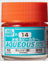 Mr. Hobby Aqueous Hobby Color H14 Gloss Orange 10ml Bottle
