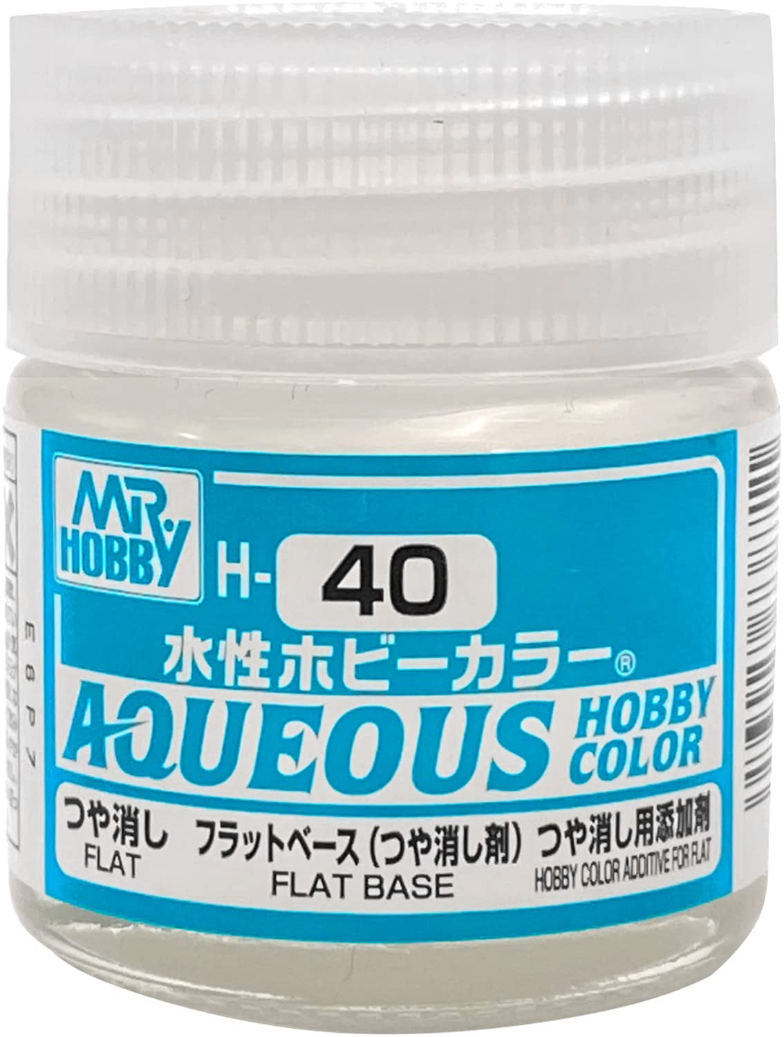 Mr. Hobby Aqueous Hobby Color H40 Flat Base 10ml Bottle