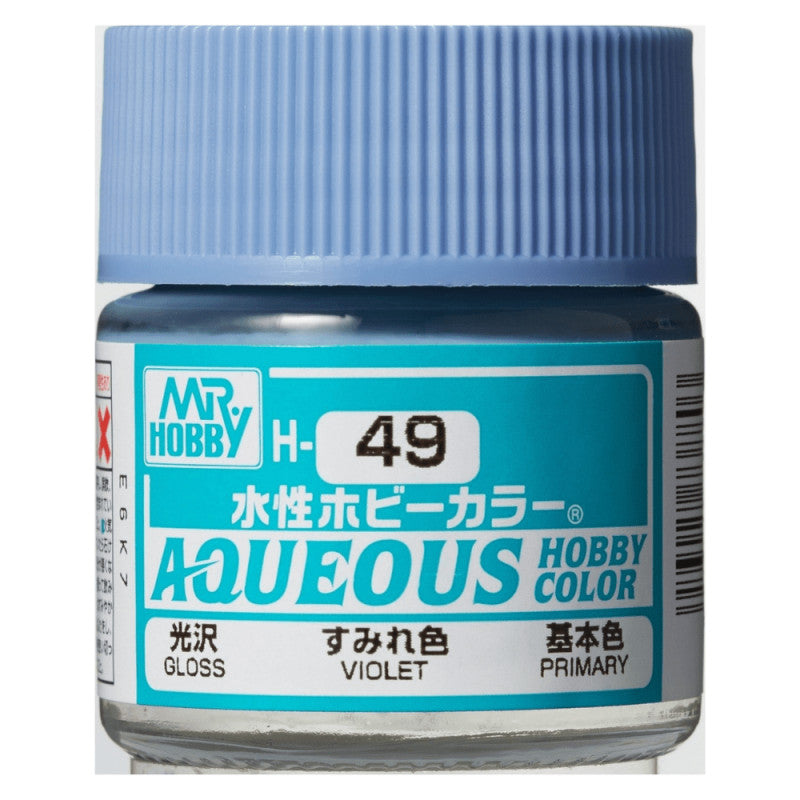 Mr. Hobby Aqueous Hobby Color H49 Gloss Violet 10ml Bottle | ToyArena