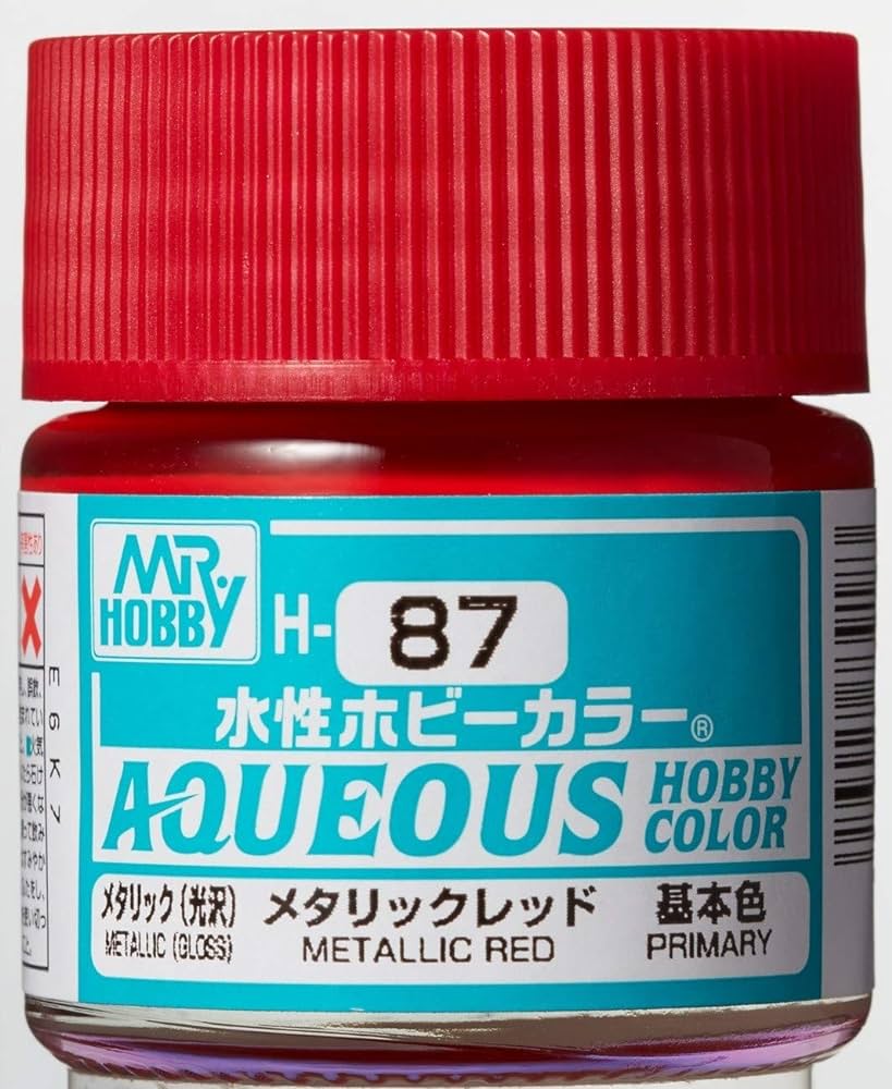 Mr. Hobby Aqueous Hobby Color H87 Metallic Red 10ml Bottle
