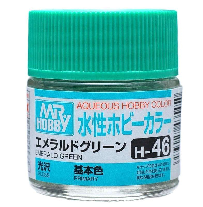 Mr. Hobby Aqueous Hobby Color H46 Gloss Emerald Green 10ml Bottle