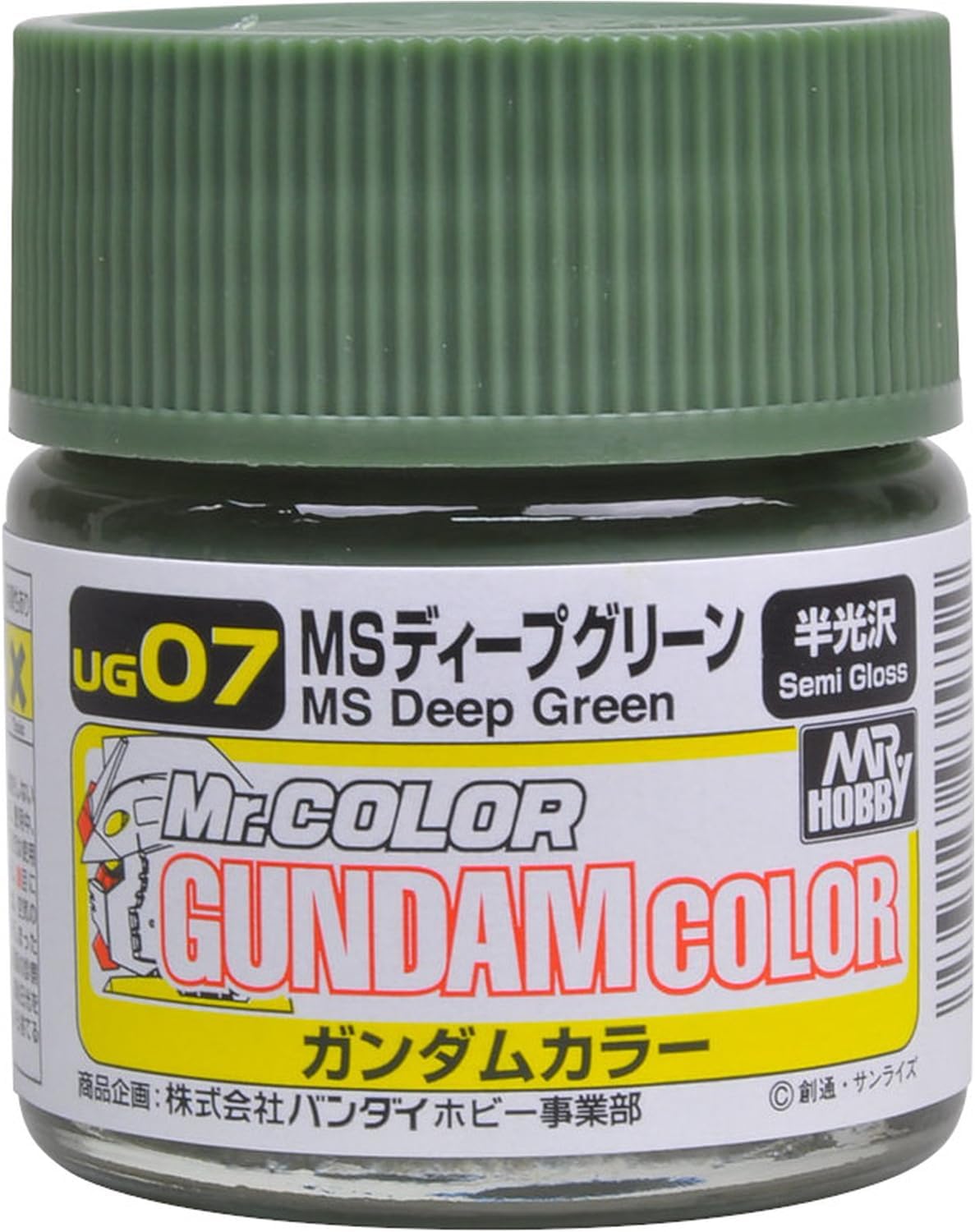 Mr. Hobby Mr. Color Gundam Color UG07 MS Deep Green Semi Gloss 10ml Bottle