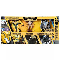 Hasbro Transformers Rise of the Beast Buzzworthy Bumblebee Jungle Mission 3 Pack Bumblebee, Airazor, Mirage Action Figure