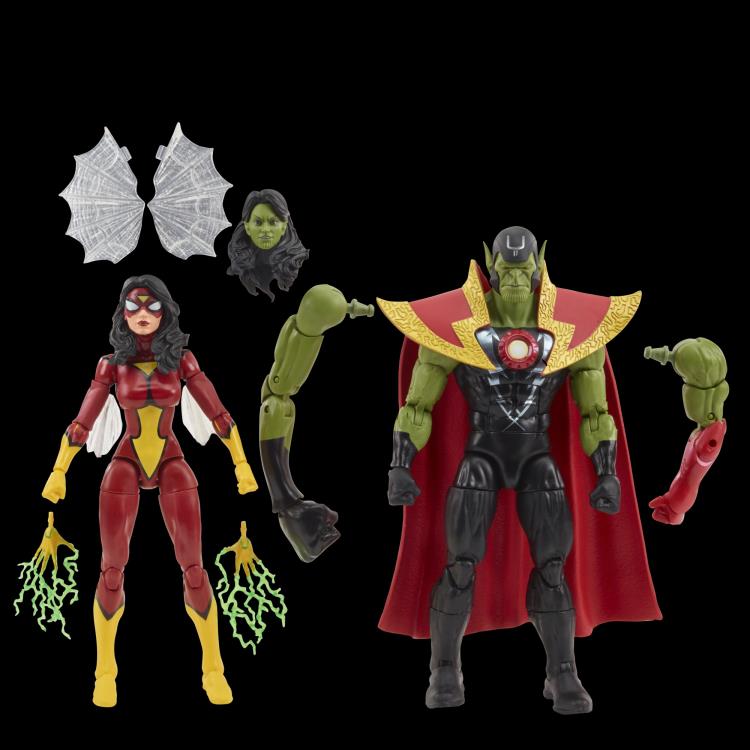 Marvel Legends 60th Anniversary Avengers Beyond Earth's Mightiest Skrull Queen and Super-Skrull Two Pack Action Figure