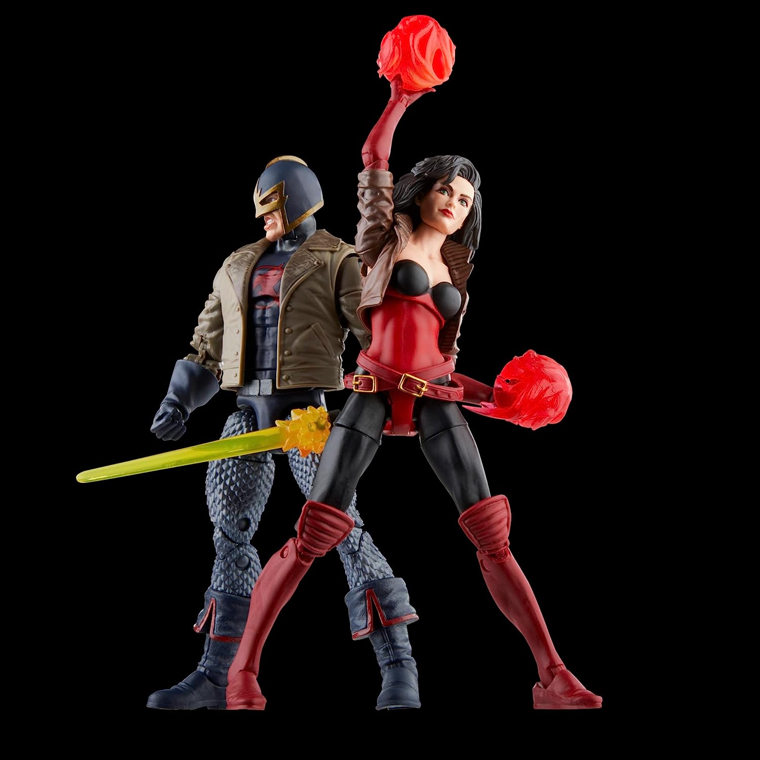 Marvel Legends 60th Anniversary Avengers Beyond Earth's Mightiest Marvel's Black Knight and Marvel's Sersi Two Pack Action Figure