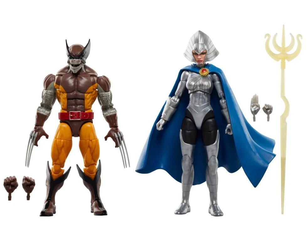 Marvel Legends Wolverine 50th Anniversary Wolverine and Lilandra Neramani 2 pack Action Figure