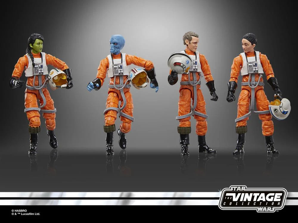 Star Wars Vintage Collection X-Wing Pilot (Ahsoka) 4 Pack 3.75" Action Figure