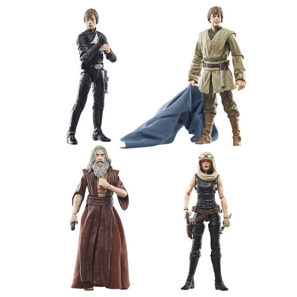 Hasbro Star Wars Black Series Last Command Luke Skywalker, Luuke, Joruus C'baoth, Mara Jade) 4 Pack Action Figure