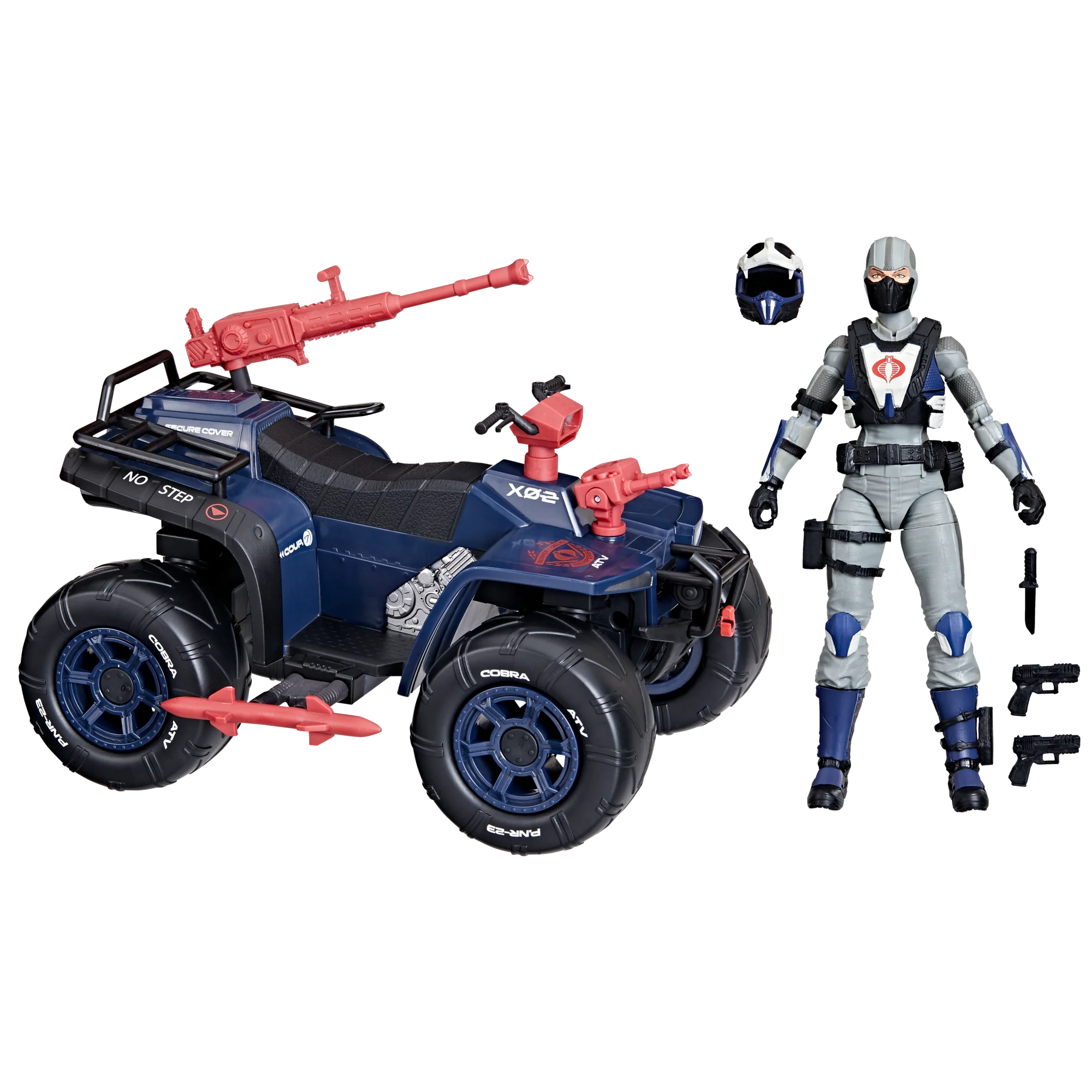 Hasbro G.I. Joe Classified Series #119 Cobra Ferret Scout and Cobra Ferret ATV Vehicle and Action Figure