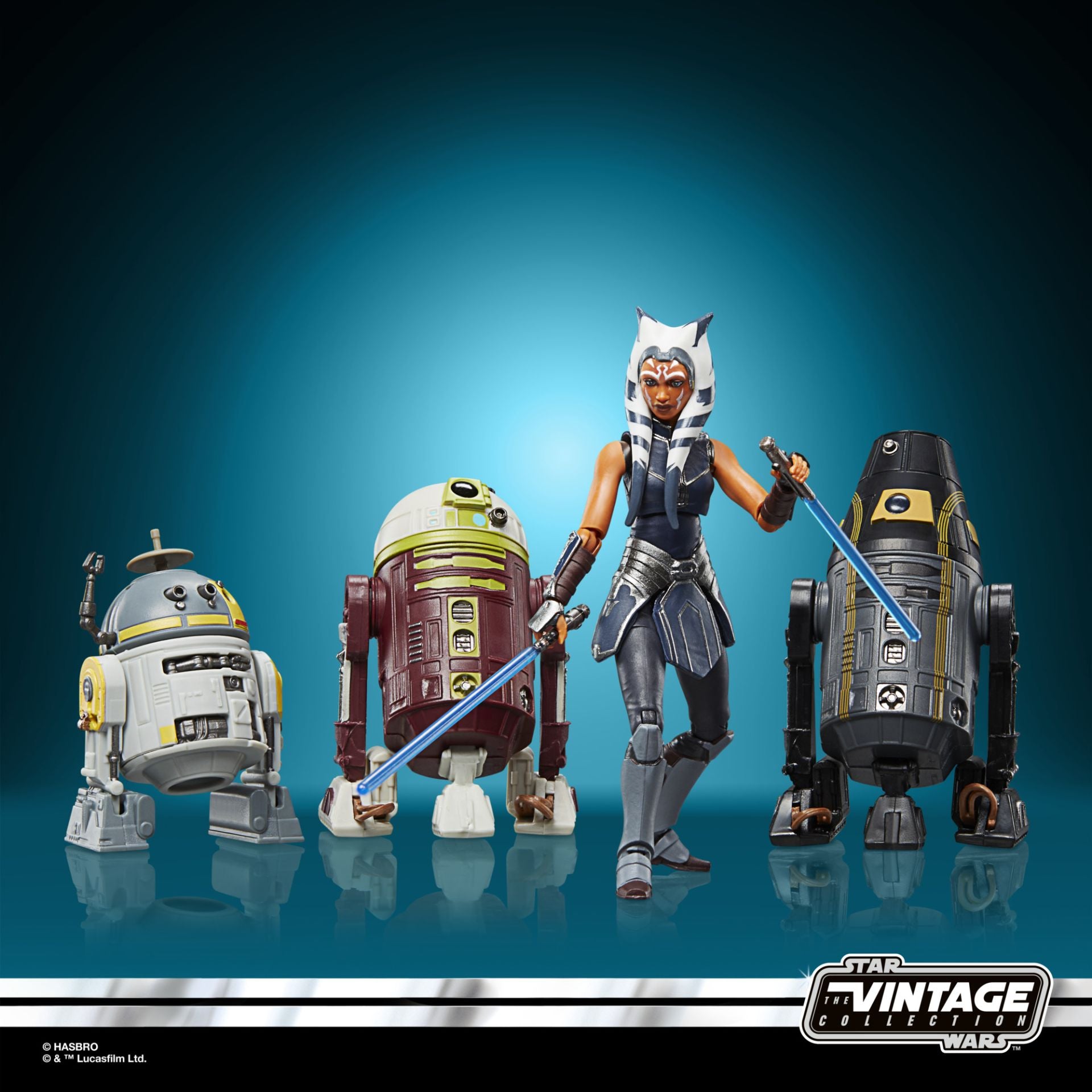 Star Wars The Vintage Collection Escape From Order 66 4-Pack Ahsoka Tano, R7-A7, CH-33P, RG-G1 Exclusive