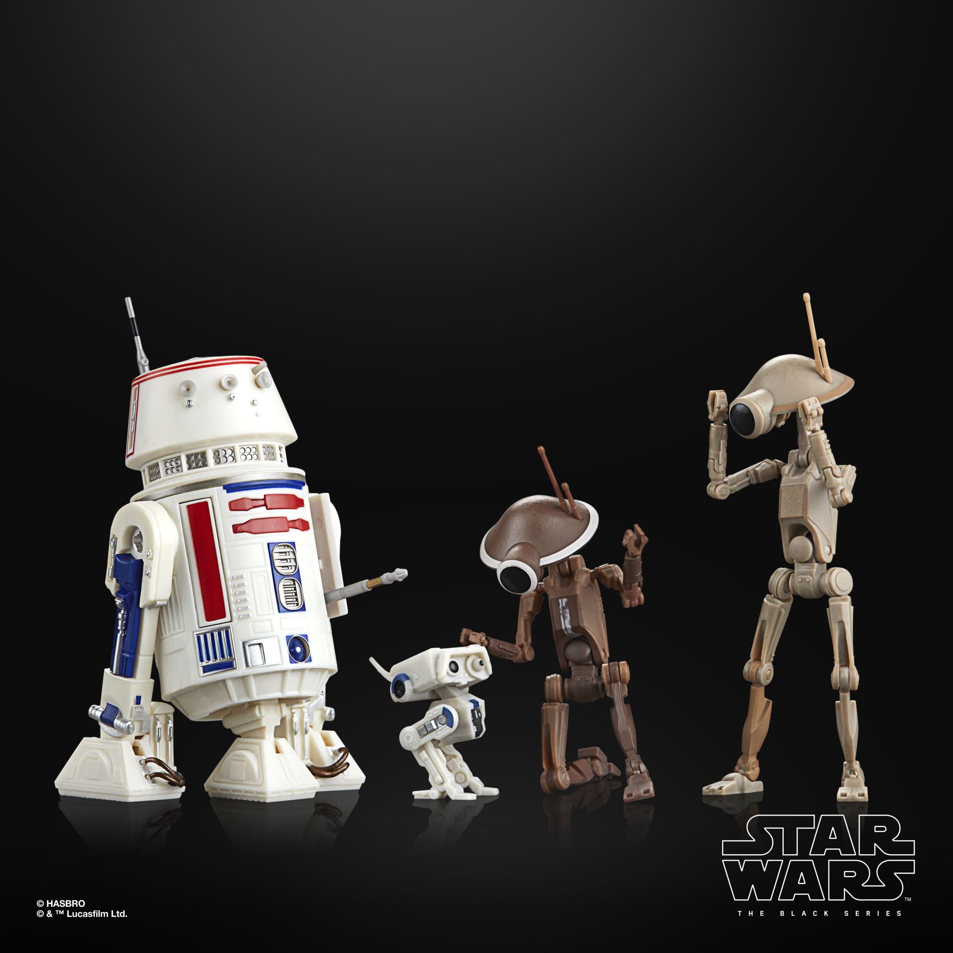 Hasbro Star Wars Black Series The Mandalorian R5-D4, BD-72, Pit Droids 4 Pack Action Figure