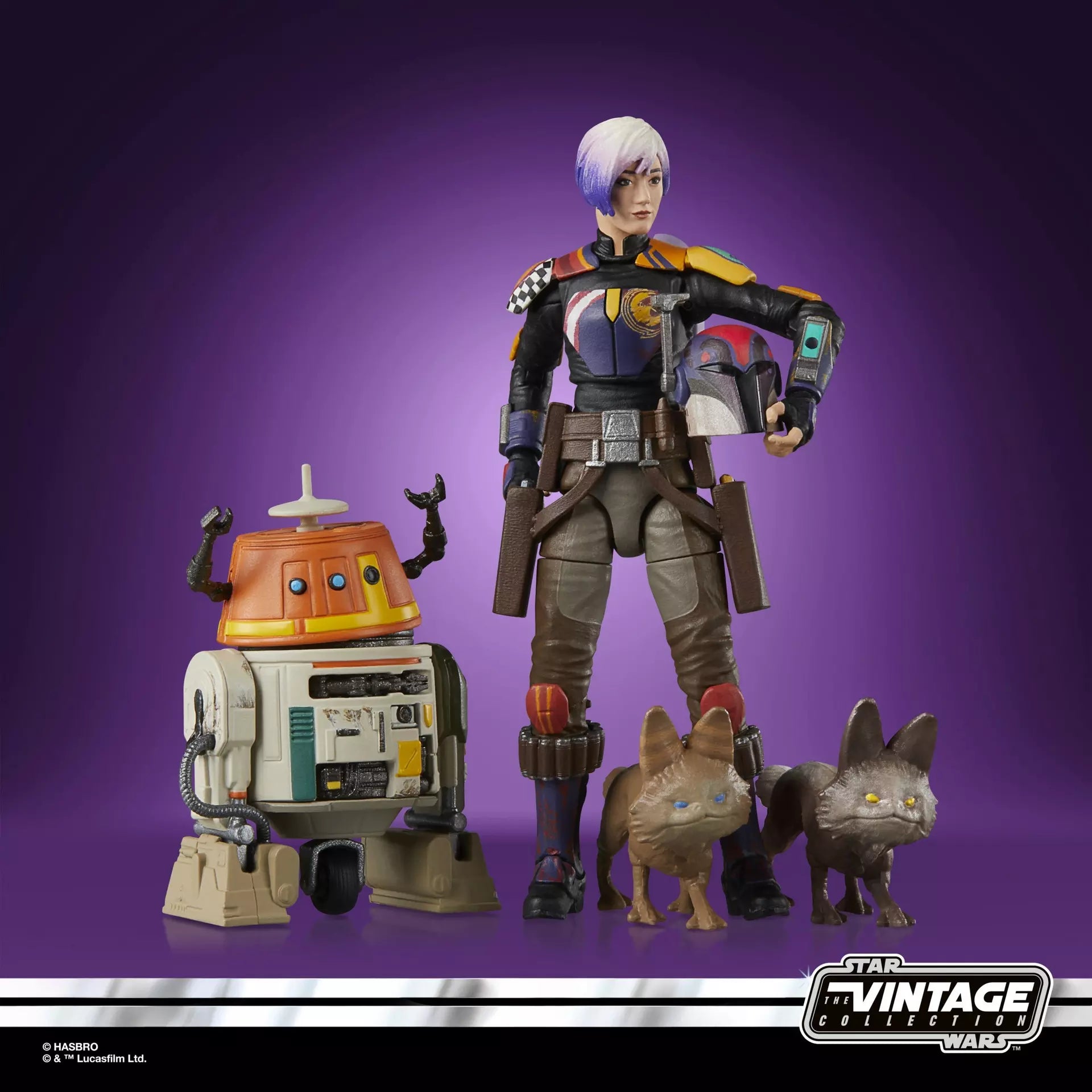 Star Wars Vintage Collection Sabine Wren and Chopper (C1-10P) 3.75" Action Figure